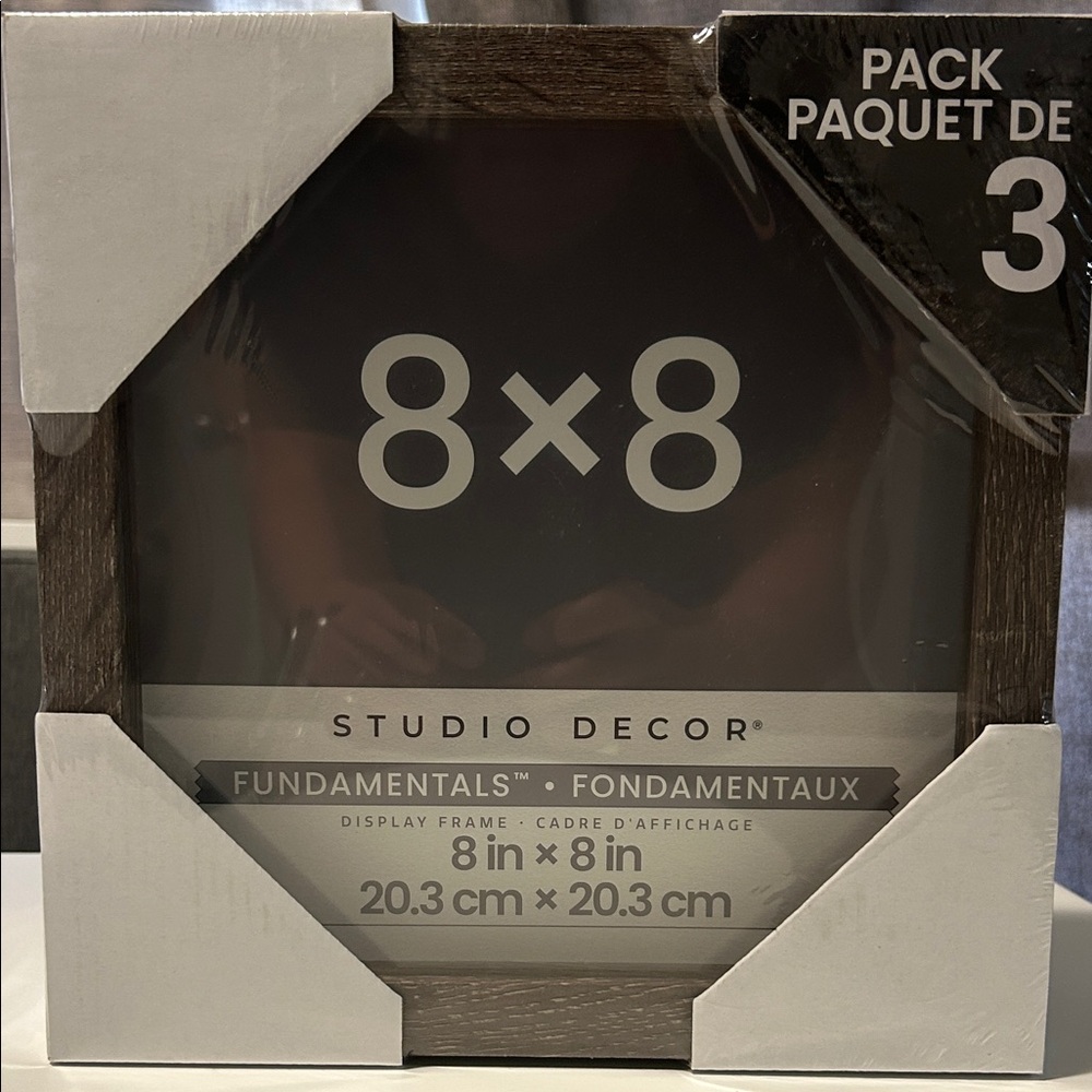 Studio Decor Dark Brown 8x8 Frame Trio